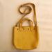 Madewell Bags | Madewell Small Suede Transport Bag - Yellow | Color: Gold/Yellow | Size: 7.75x7.75x2.5”