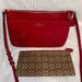Coach Bags | Coach East/West Popup Pouch Crossbody Bag - Red | Color: Red | Size: Os