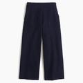 J. Crew Pants & Jumpsuits | J. Crew Navy Ponte Wide-Leg Cropped Pants Size M | Color: Blue | Size: M