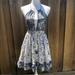 Free People Dresses | Free People Blue And White Halter Dress | Color: Blue/White | Size: Xs