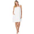 Plus Size Women's Dreams & Co.® Terry Towel Wrap by Dreams & Co. in White (Size 18/20) Robe