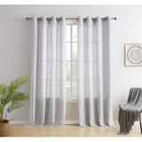 Eider & Ivory™ Hallmark Solid Semi-Sheer Grommet Curtain Panels Polyester in Gray/Brown | 84 H in | Wayfair 03923B2F8DDF41FA853DE944C2D7C2E1