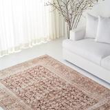 Brown/White 93 x 0.24 in Indoor Area Rug - Lauren Ralph Lauren Ralph Lauren Caleb Power Loomed, Polyester Pile, Light Rust/Beige Area Rug Polyester | Wayfair