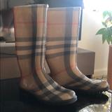 Burberry Shoes | Authentic Burberry Rainboots | Color: Black/Tan | Size: 5