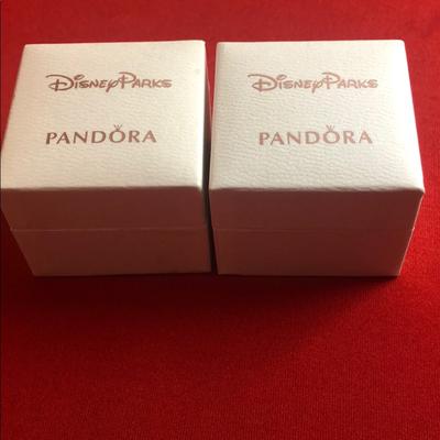 Disney Accessories | Disney Parks Pandora Charm Box Bundle | Color: White | Size: Os