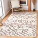 Brown/Gray 48 x 0.79 in Indoor Area Rug - Union Rustic Clarkedale Geometric Hand Knotted Wool Ivory/Brown/Gray Area Rug Wool | Wayfair