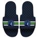 "Men's ISlide Navy Minnesota Timberwolves Stripes Slide Sandals"