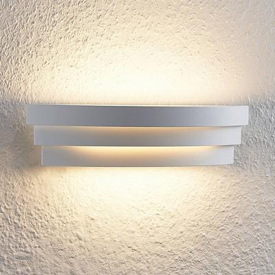 Wandlampe Harun Arcchio, weiß / opal, für Wohn- / Esszimmer, Aluminium, Modern, LED Wandleuchte, Wandlampe Innen Image