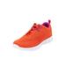 Women's CV Sport Eddie Sneaker by Comfortview in Vibrant Papaya (Size 10 1/2 M)