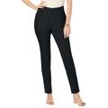 Plus Size Women's Comfort Waist Stretch Denim Skinny Jean by Jessica London in Black (Size 18 W) Pull On Stretch Denim Leggings Jeggings