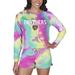 Women's Concepts Sport Florida Panthers Velodrome Tie-Dye Long Sleeve Top & Shorts Set