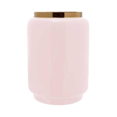 Gallazzo Vase with love to detail - 14,5cmx14,5cmX20cm Puderrosa / Gold Image