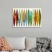 Ebern Designs Abstract Surfboards 3 by David Moore - Painting Print on Canvas in White | 24 H x 36 W x 1.25 D in | Wayfair