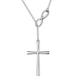 jiamiaoi Cross Necklace for Women Silver Cross Necklace White Gold Infinity Cross Pendant Necklace Sterling Silver Cross Necklace Women Silver Cross Pendant Womens Cross Jewellery