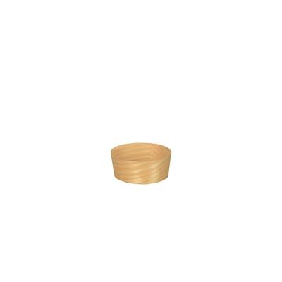 Papstar 500 Stück Fingerfood-Schalen, Holz pure rund Ø 5 cm · 2 cm