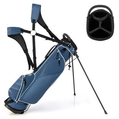 Costway Golf Stand Cart Bag with 4 Way Divider Car...