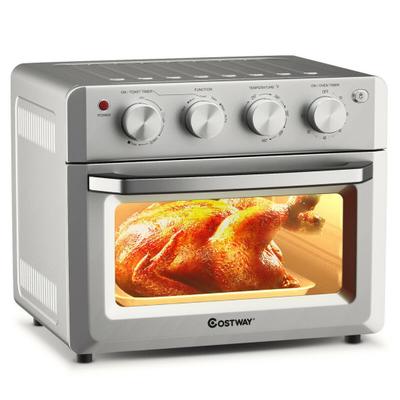 Costway 19 Qt Dehydrate Convection Air Fryer Toaster Oven with 5 Accessories