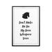 Trinx Don't Make Me Use My Horse Whisperer Voice - Picture Frame Textual Art Print on Paper in Black/White | 10 H x 8 W x 0.05 D in | Wayfair