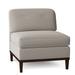 Slipper Chair - Duralee Avalon 29" Wide Down Cushion Slipper Chair Polyester in Gray/Brown | 32 H x 29 W x 33 D in | Wayfair