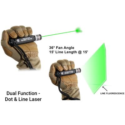 Z-Bolt Green Dot & Line Laser For Trip Wire Detection & Tactical Comms Multicam C-TRIP-10G-MC