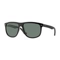 Ray-Ban RB4147 Small Sunglasses Black Frame Crystal Green Polarized Lenses 601-58-56