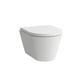 LAUFEN Wand-Tiefspül-WC Compact Kartell 370x490 kurze Ausführung, spülrandlos weiß, H8203330000001 H8203330000001
