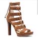Michael Kors Shoes | Michael Kors Sofia Platform Suede Luggage Heel 6.5 | Color: Brown/Tan | Size: 6.5