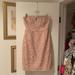 J. Crew Dresses | J. Crew Blush Lace Strapless Dress Size 6 | Color: Pink | Size: 6