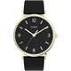 Timex Southview 41 mm Mens Gold Case Black Leather Strap Watch TW2U67600