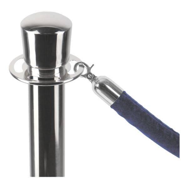 Showdown Displays Kordel für Absperrpfosten chrom umfasst blau Image