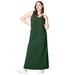 Plus Size Women's Sleeveless Knit Maxi Dress by ellos in Midnight Green (Size 42/44)