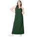 Plus Size Women's Sleeveless Knit Maxi Dress by ellos in Midnight Green (Size 10/12)