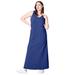 Plus Size Women's Sleeveless Knit Maxi Dress by ellos in Rich Indigo (Size 34/36)