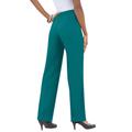 Plus Size Women's Classic Bend Over® Pant by Roaman's in Tropical Teal (Size 26 W) Pull On Slacks