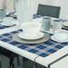 East Urban Home Los Angeles Flash Football Luxury 14" Cotton Placemat Cotton in Blue/White | 14 W x 18 D in | Wayfair