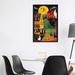 East Urban Home Halloween Trick or Treat by Cheryl Bartley - Graphic Art Print Canvas/Metal in Black/Green/Yellow | 40 H x 26 W x 1.5 D in | Wayfair