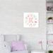 East Urban Home Illustrated Letter K Pink - Print Canvas in Blue/Pink/White | 26 H x 26 W x 1.5 D in | Wayfair 450EBA2D00644D908E37687F1BEB3DE4