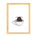 East Urban Home Teacup Bee - Painting Print Paper, Wood in Black/Brown/White | 24 H x 16 W x 1 D in | Wayfair B5634A63E0EF4A048745DA1A6CB81FD7