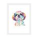 East Urban Home Kiki the Shih Tzu by Lisa Whitehouse - Graphic Art Print Paper in Blue/White/Yellow | 24 H x 16 W x 1 D in | Wayfair