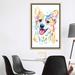 East Urban Home Corgi by Lisa Whitehouse - Graphic Art Print Canvas/Metal in Blue/Green/White | 60 H x 40 W in | Wayfair