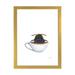 East Urban Home Teacup Bee - Painting Print Paper/Metal in Black/Brown/White | 32 H x 24 W x 1 D in | Wayfair E03DFFDE4ED44705BCF8EC5AA3507AAC