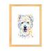 East Urban Home Westie by Lisa Whitehouse - Graphic Art Print, Wood in Blue/Orange/White | 24 H x 16 W x 1 D in | Wayfair