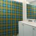 East Urban Home Jacksonville Plaid Single Shower Curtain Polyester in Blue/Yellow | 74 H x 71 W in | Wayfair 2765E22973A24A6AB028EDDA17C07016