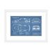 East Urban Home Corvette (C7) Z06 Blueprint - Drawing Print on Canvas Metal in Blue/Gray/White | 24 H x 32 W x 1 D in | Wayfair