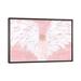 East Urban Home Pink Angel Wide by Ashley Bradley - Painting Print Canvas/Metal in Pink/White | 32 H x 48 W x 1.5 D in | Wayfair