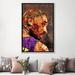 East Urban Home Kobe Bryant by Crixtover Edwin - Painting Print Canvas/Metal in Brown/Indigo | 60 H x 40 W x 1.5 D in | Wayfair