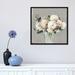 East Urban Home White Hydrangea by Allison Pearce - Painting Print Canvas in Gray/Green/White | 18 H x 18 W x 1.5 D in | Wayfair