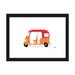 East Urban Home Rickshaw - Print Paper in Green/Orange/White | 16 H x 24 W x 1 D in | Wayfair EE0FAF5FCF5B41B4AF956544932554B6