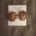 Kate Spade Jewelry | Kate Spade Dark Purple Flower Stud Earrings Nwt | Color: Gold/Purple | Size: Os