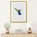 East Urban Home Hummingbird Blue & Yellow II - Graphic Art Print Paper/Metal in Blue/Gray/Yellow | 32 H x 24 W x 1 D in | Wayfair